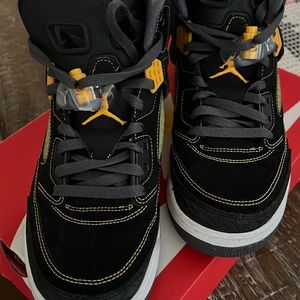 Jordan Spizike Black University Gold Size 9